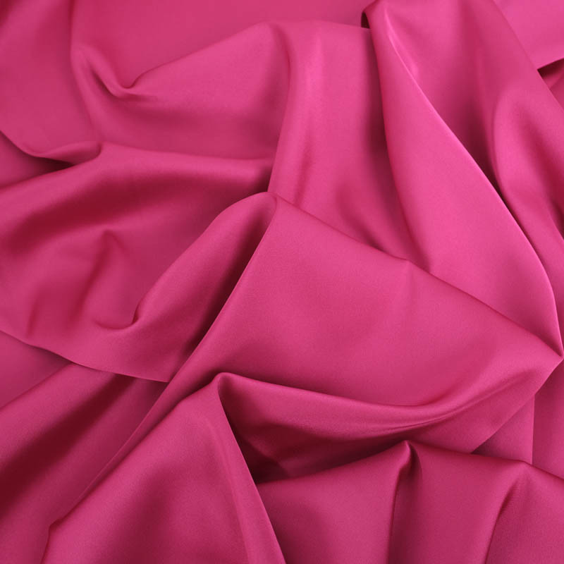 Satin Stretch Léger Léa - Fuchsia - Maison Klem