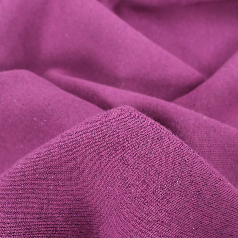Sweat French Terry Lurex Violet Ton sur Ton - Maison Klem Sweat French Terry Lurex Violet Ton sur Ton - Maison Klem
