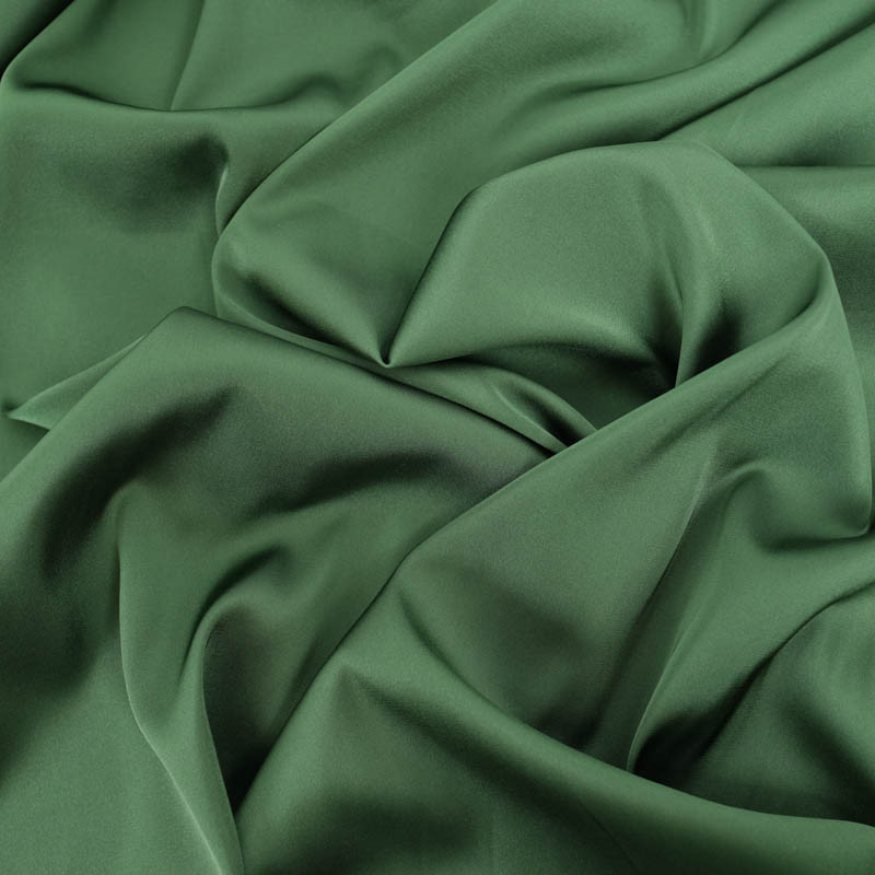 Satin Stretch Léger Léa - Vert Forêt - Maison Klem