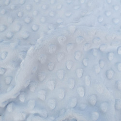 Minky Bubble Bleu Clair - Maison Klem