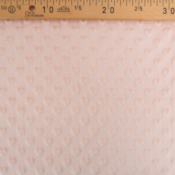 Minky Coeur Rose Clair - Maison Klem