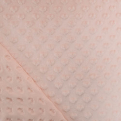 Minky Coeur Rose Clair - Maison Klem