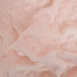 Minky Coeur Rose Clair - Maison Klem
