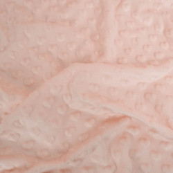 Minky Coeur Rose Clair - Maison Klem