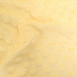 Minky Coeur Jaune Tendre - Maison Klem