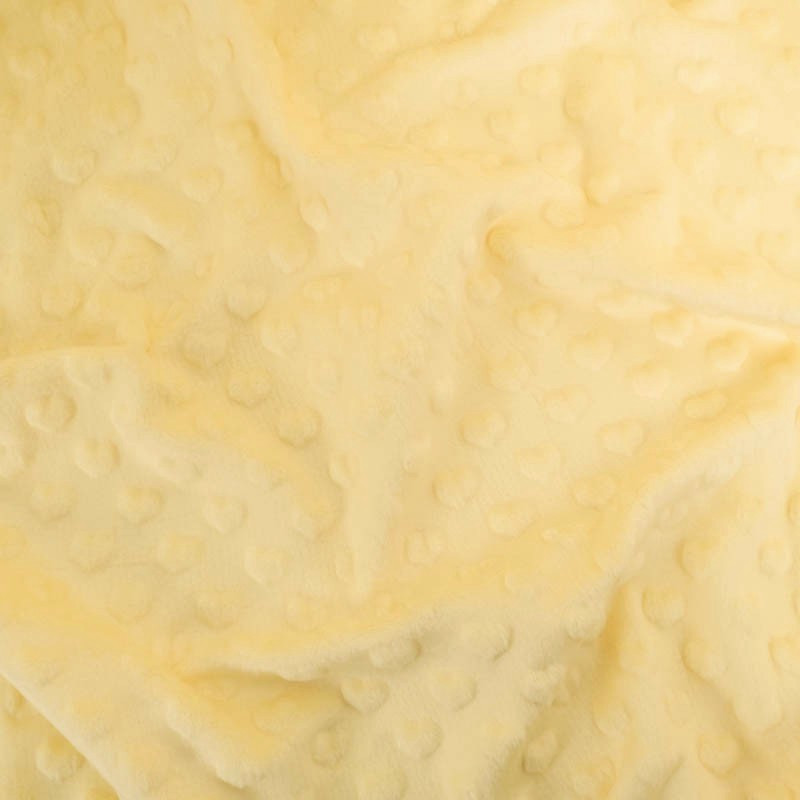 Minky Coeur Jaune Tendre - Maison Klem