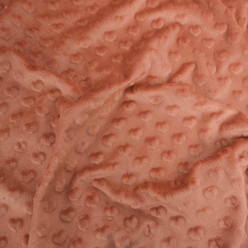 Minky Coeur Ginger - Maison Klem