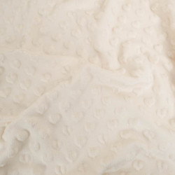 Minky Coeur Crème - Maison Klem