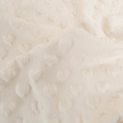 Minky Coeur Crème - Maison Klem