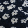 Tissu Sherpa Bloom - Bleu Marine - Maison klem