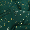 Tissu Noël Vert Etoiles Dorées - Maison Klem