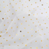 Tissu Noël Blanc Pois Dorés - Maison Klem