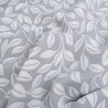 Tissu Damassé Grande Largeur Motif Feuilles Gris - Maison Klem