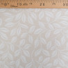 Tissu Damassé Grande Largeur Motif Feuilles Beige - Maison Klem