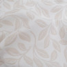 Tissu Damassé Grande Largeur Motif Feuilles Ecru Beige - Maison Klem