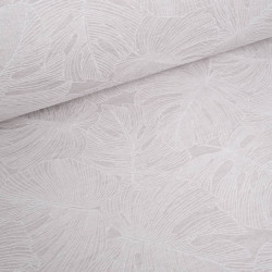 Tissu Damassé Grande Largeur Motif Feuillage - Maison Klem