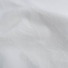 Tissu Damassé Grande Largeur Motif Feuillage Blanc T/T - Maison Klem