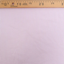 Seersucker à Rayures Rose Clair - Maison Klem