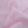 Seersucker à Rayures Rose Clair - Maison Klem