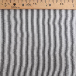 Seersucker à Rayures Noir - Maison Klem