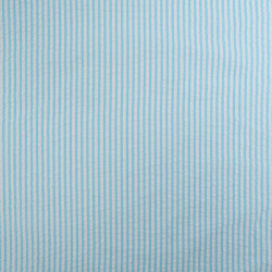 Seersucker à Rayures Lagon - Maison Klem