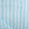 Seersucker à Rayures Lagon - Maison Klem