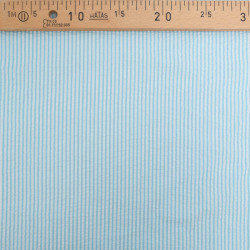 Seersucker à Rayures Lagon - Maison Klem