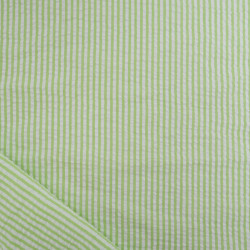 Seersucker à Rayures Vert - Maison Klem