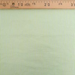 Seersucker à Rayures Vert - Maison Klem