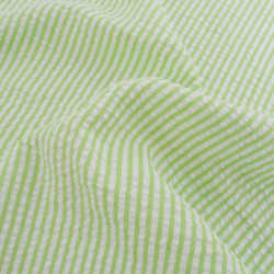 Seersucker à Rayures Vert - Maison Klem