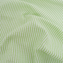 Seersucker à Rayures Vert - Maison Klem