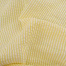 Seersucker à Rayures Jaune - Maison Klem
