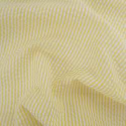 Seersucker à Rayures Jaune - Maison Klem