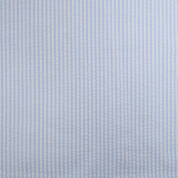 Seersucker à Rayures Bleu Ciel - Maison Klem