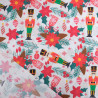 Tissu Noël Coton Casse Noisette - Maison Klem