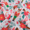 Tissu Noël Coton Casse Noisette - Maison Klem