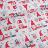 Tissu Noël Coton Gnome De Noël - Maison Klem