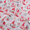 Tissu Noël Coton Gnome De Noël - Maison Klem