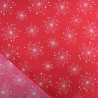 Tissu Noël Coton Rouge Feu D'Artifice - Maison Klem