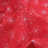 Tissu Noël Coton Rouge Feu D'Artifice - Maison Klem