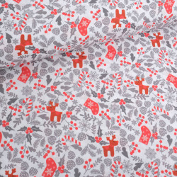 Tissu Noël Coton Scandi Christmas - Maison Klem