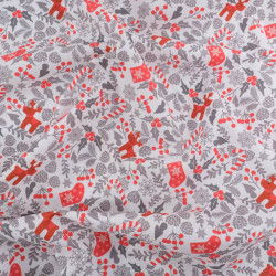 Tissu Noël Coton Scandi Christmas - Maison Klem