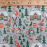 Tissu Noël Coton Chalet De Montagne - Maison Klem