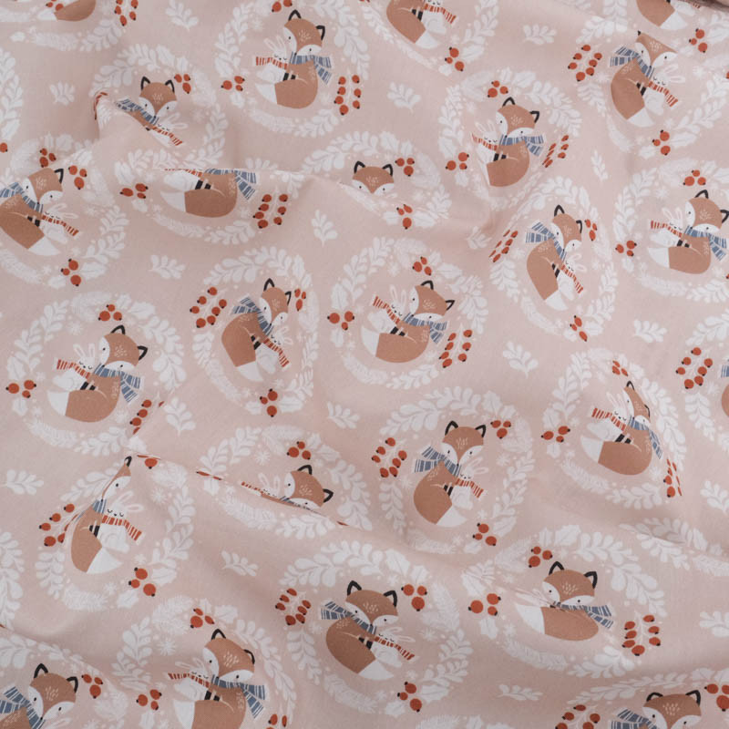 Tissu Noël Coton Petit Renard - Maison Klem