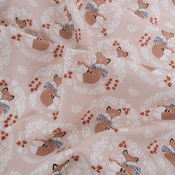 Tissu Noël Coton Petit Renard - Maison Klem