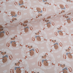 Tissu Noël Coton Petit Renard - Maison Klem
