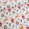 Tissu Noël Coton Père Noël - Maison Klem