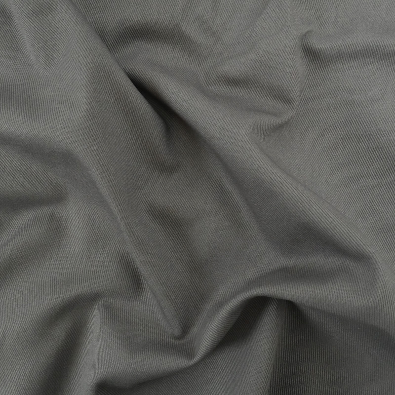 Sergé Coton Sanforisé Gris Souris - Maison Klem