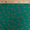 Tissu Noël Coton Houx Fond Vert - Maison Klem