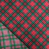 Tissu Noël Coton Ecossais Rouge - Maison Klem